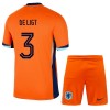 Camisola + Calções Holanda De Ligt 3 Criança Equipamento 1ª Euro 2024